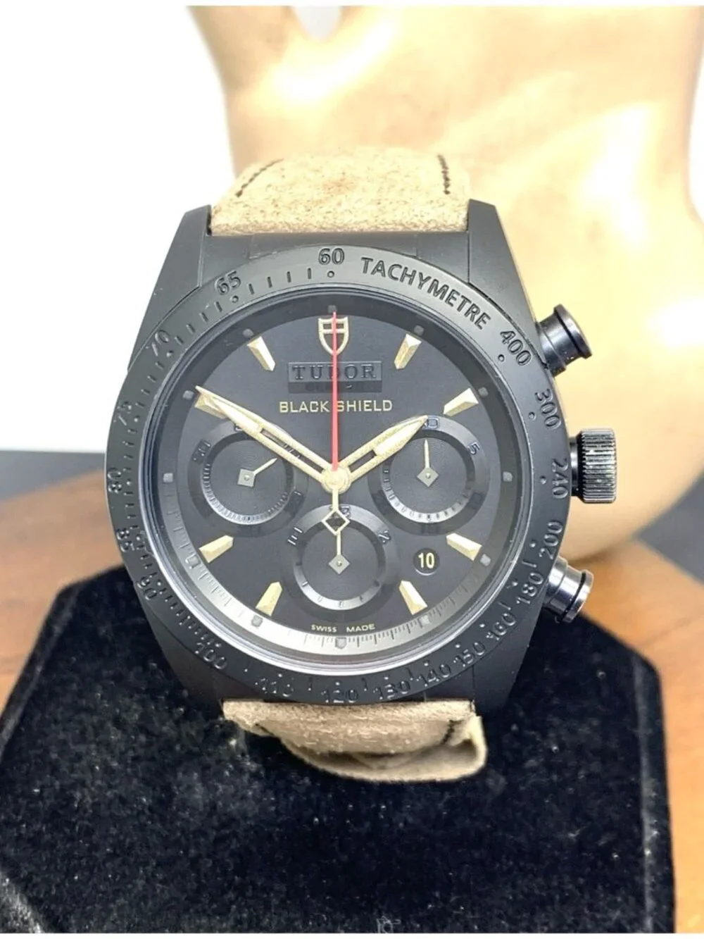 Tudor Fastrider Black Shield Men's Watch M42000CN Swiss Automatic Chrono 42mm